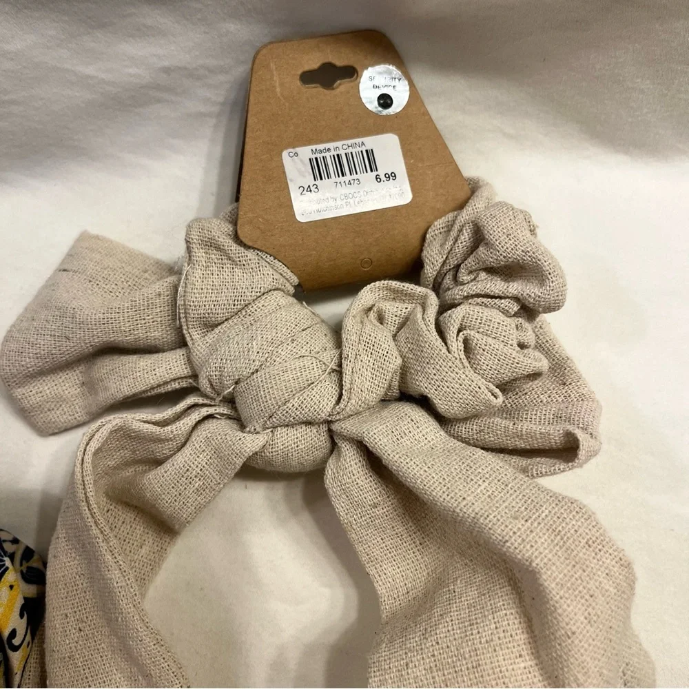 Hair Accessories 3pc Headband & Hair Scarf Set Bow Knot Neutral Bundle‎ NWT